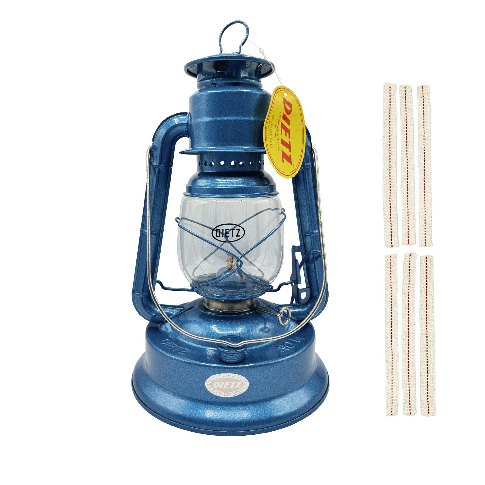 Light of Mine - Dietz #01 Little Wizard Blue Oil Lantern with Replacement Wick Light of Mine - Dietz #01 Little Wizard Blue Oil Lantern with Replacement Wick