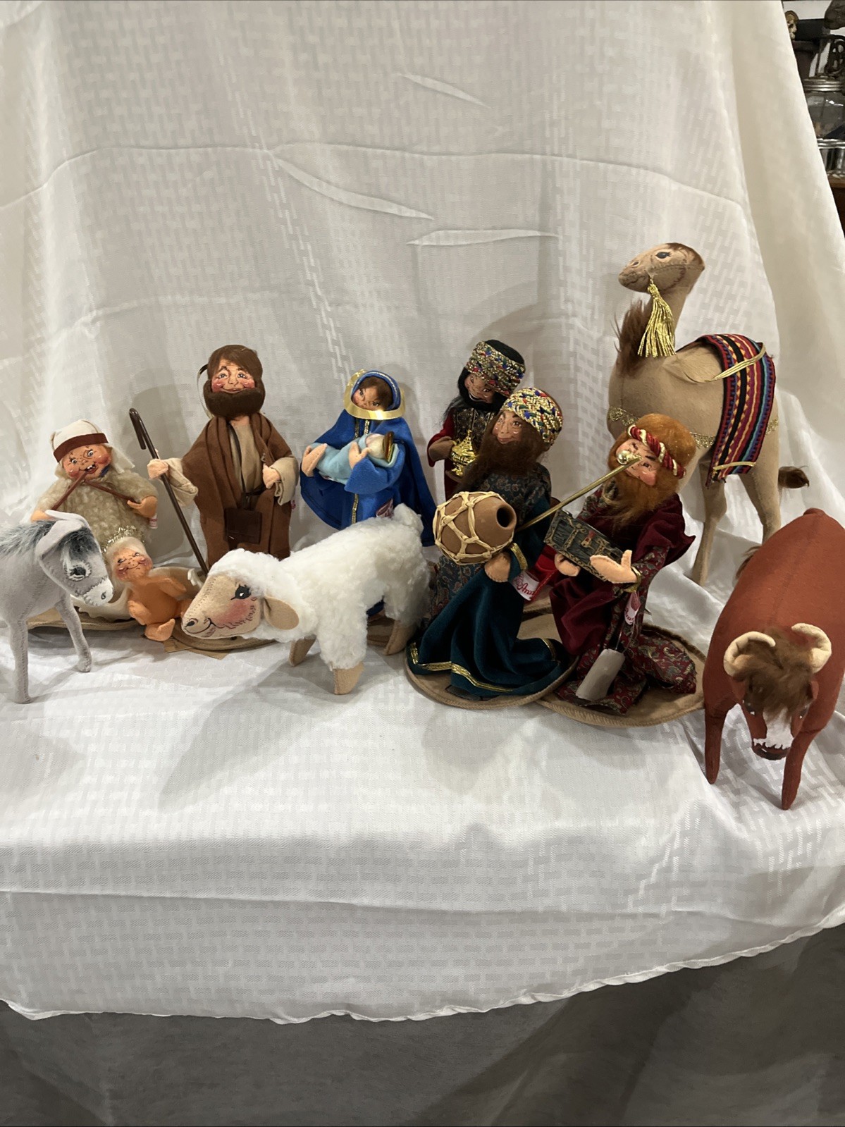 Annalee Dolls Nativity Scene 11 Pieces 96,97, & 99 Dates Most With Hang Tags