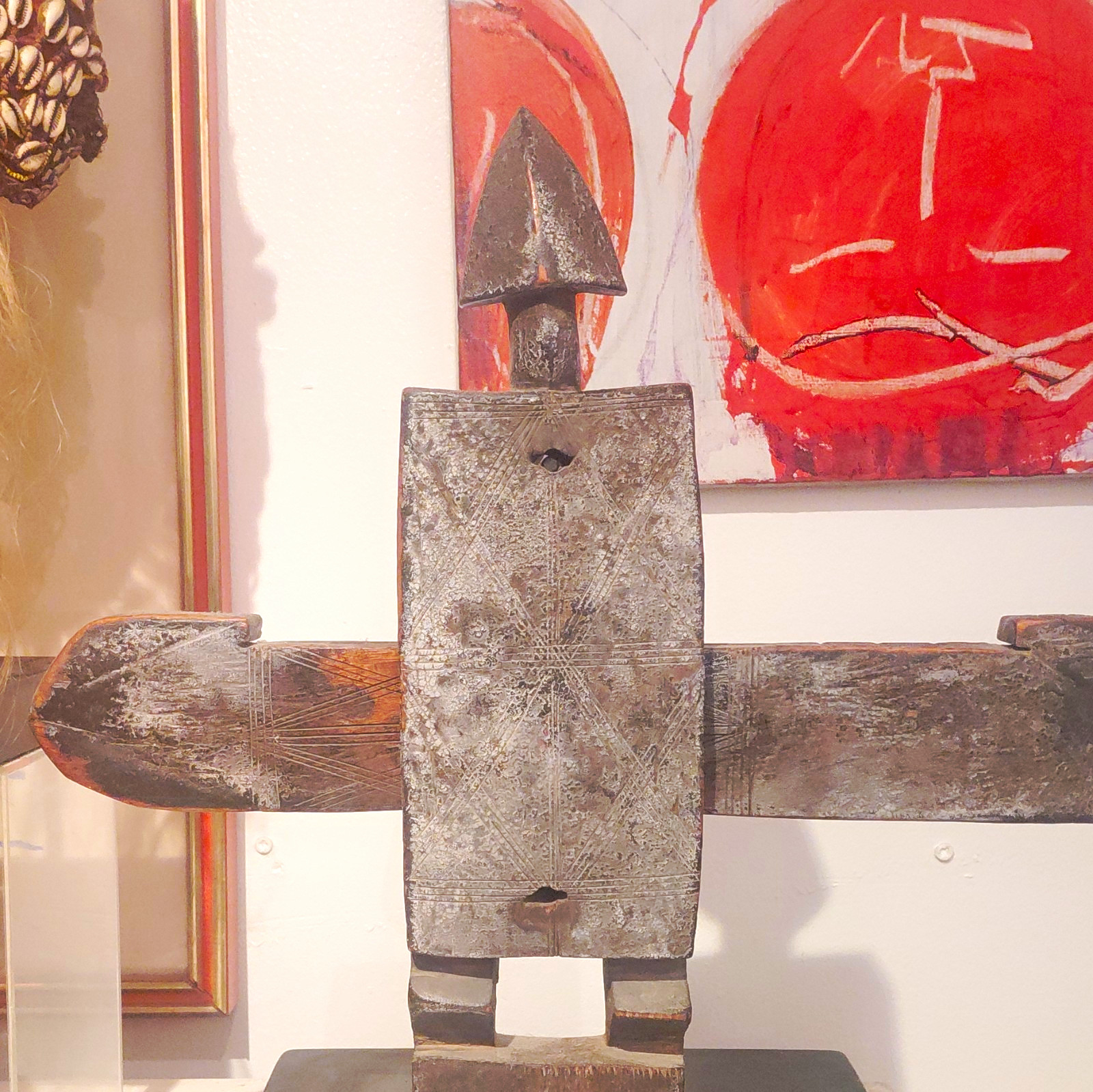 African Hand-Carved Dogon Doorlock African Hand-Carved Dogon Doorlock