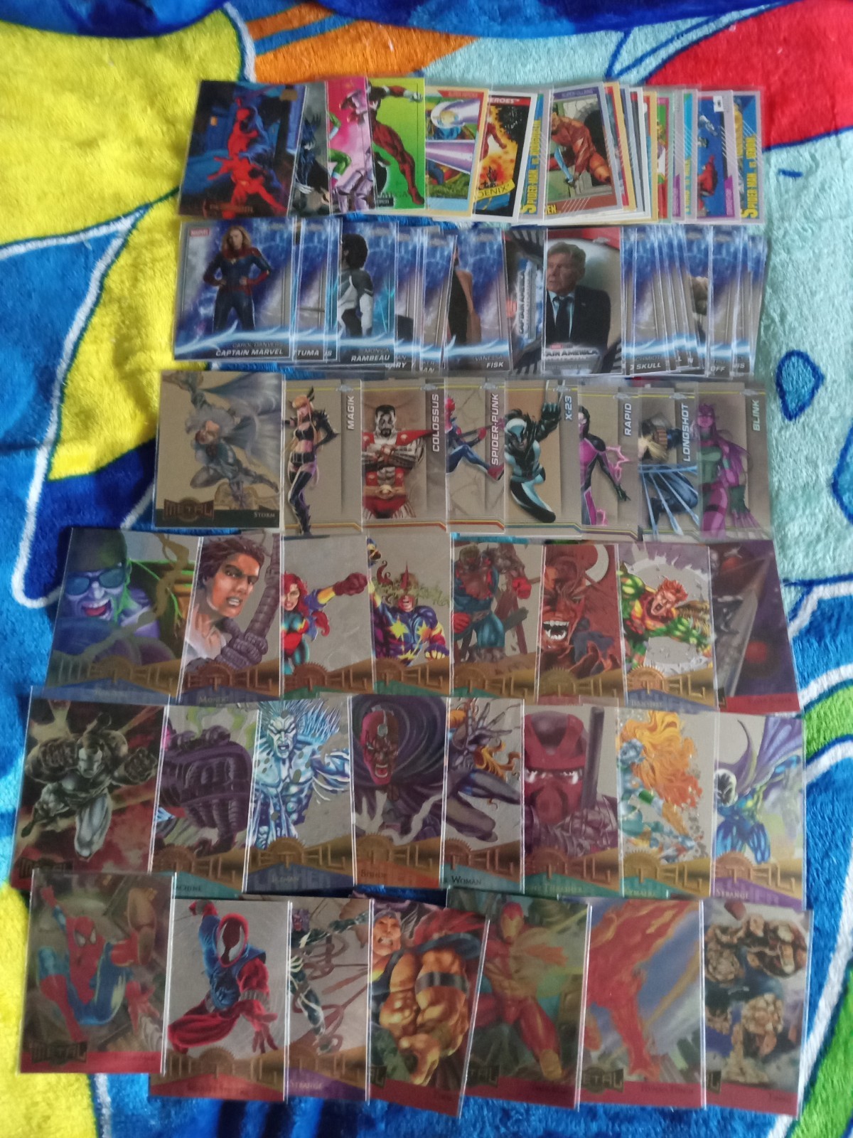 Marvel Mixed Card Lot Fleer Metal 1995 Topps Chrome 25 Vintage Deadpool Ironman