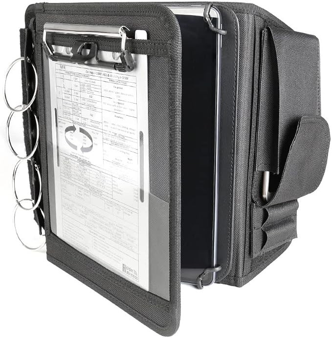 Pilot Kneeboard, Includes Aluminum Clipboard. Fits iPad Pro 9.7