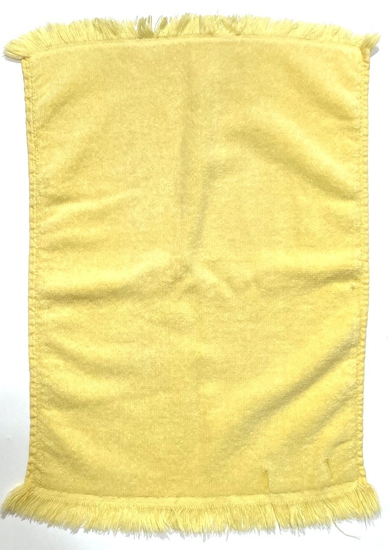 Vtg Lady Pepperell Bright Yellow Hand Towel 10.75x16\