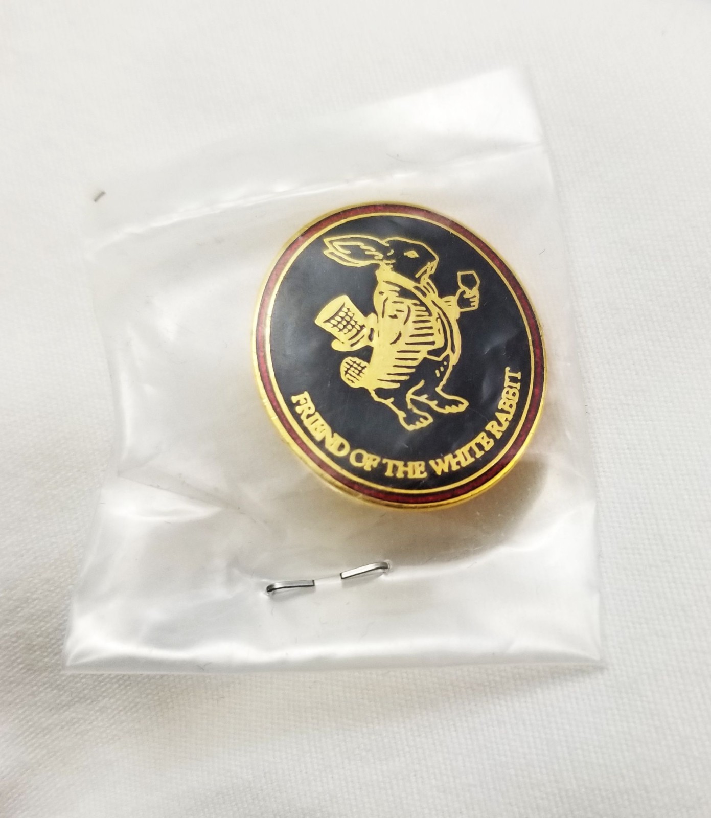 Jack Daniels Friend of the White Rabbit Lapel Pin Oval Jack Daniels Friend of the White Rabbit Lapel Pin Oval