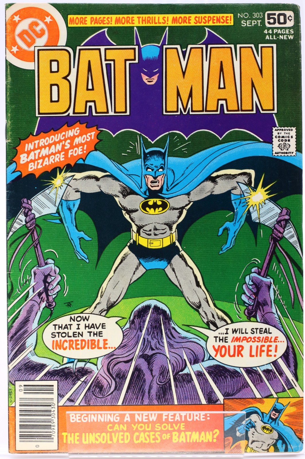 BATMAN #303 • [5.5] • 1978 • Jim Aparo • DC BRONZE AGE • 1st Printing