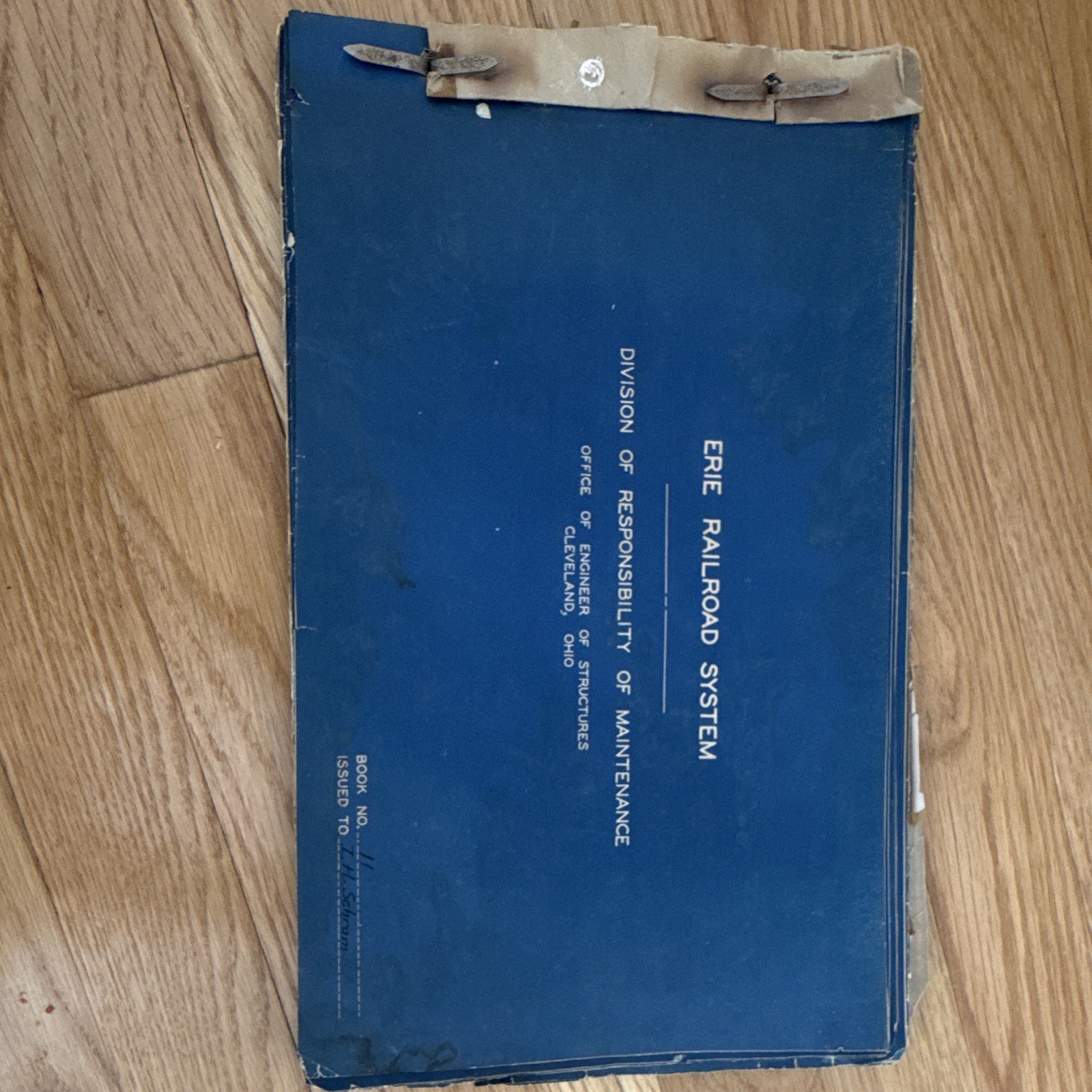Erie Railroad System Division Of Responsibility Of Maintenance Ohio 1900-86