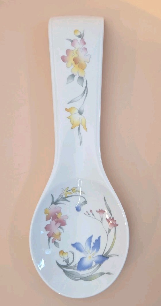 Vtg Villeroy Boch Riviera Spoon Rest 10 Inch Rare Uncataloged Ladle Holder Vtg Villeroy Boch Riviera Spoon Rest 10 Inch Rare Uncataloged Ladle Holder
