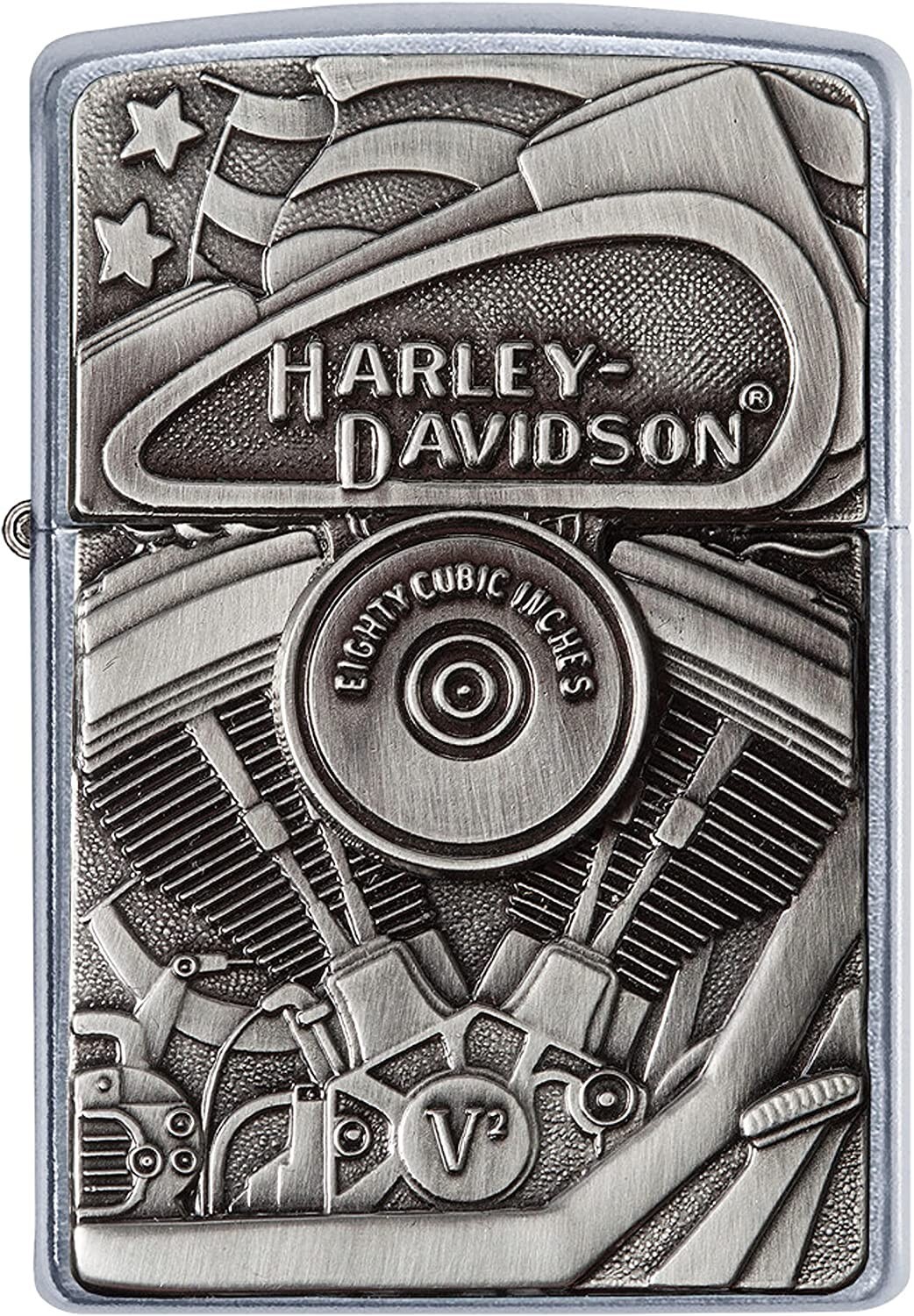Zippo Harley-Davidson Motor Flag Emblem Street Chrome 29266