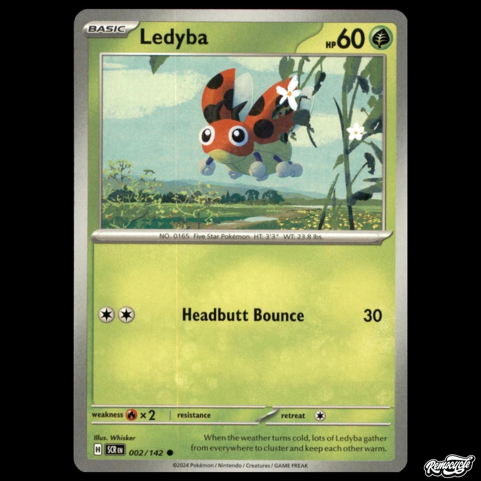 Ledyba 002/142 Common Stellar Crown Pokemon NM