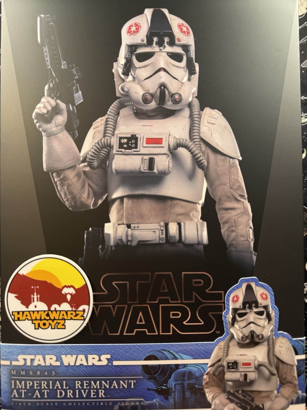 Hot Toys Star Wars Mandalorian & Grogu Imperial AT-AT Driver MMS845 1/6 Disney
