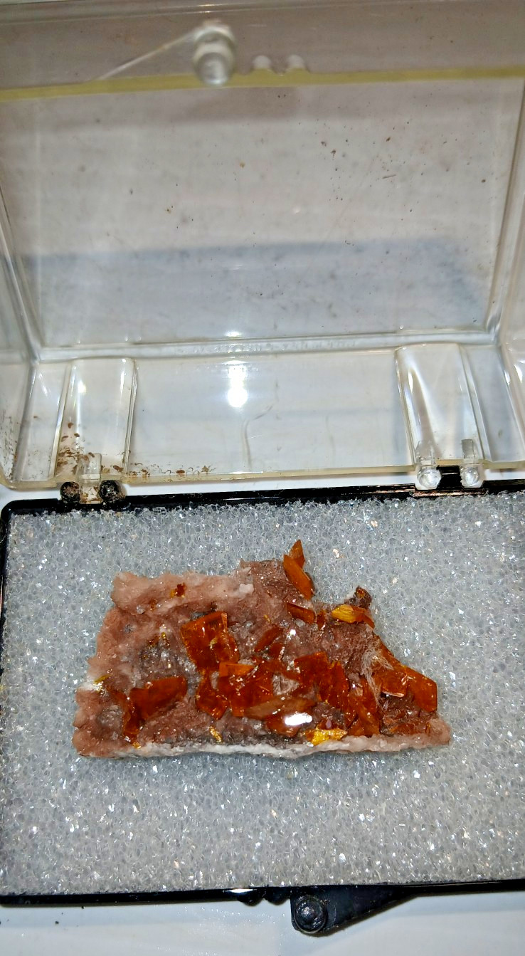 Wulfenite Crystal Cluster Mineral Specimen