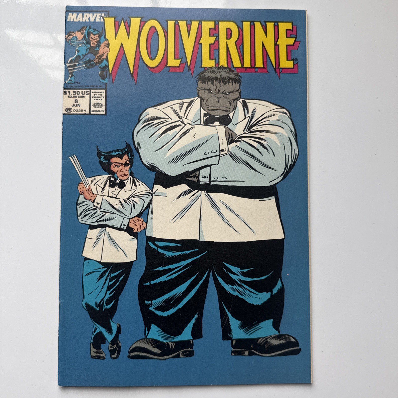 Wolverine #8 (1989) Marvel Iconic Joe Fixit Grey Hulk Cover Buscema