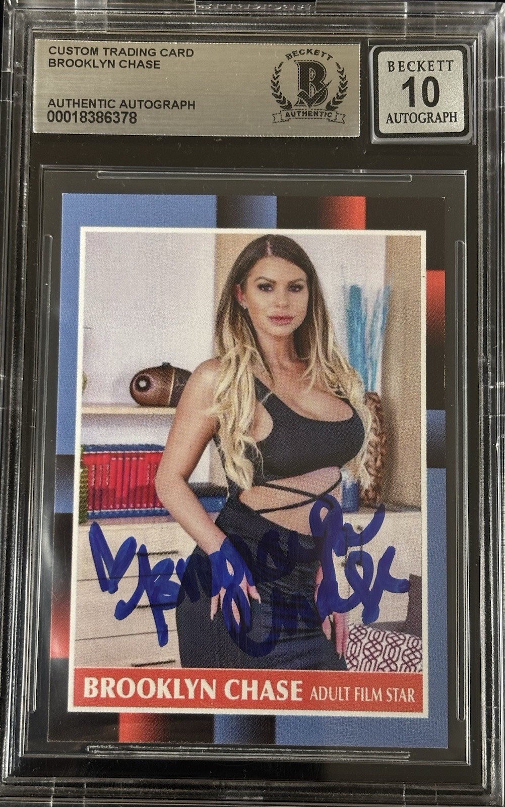 Brooklyn Chase Signed Custom Trading Card BAS Beckett Witness Autograph Grade 10 Brooklyn Chase Signed Custom Trading Card BAS Beckett Witness Autograph Grade 10
