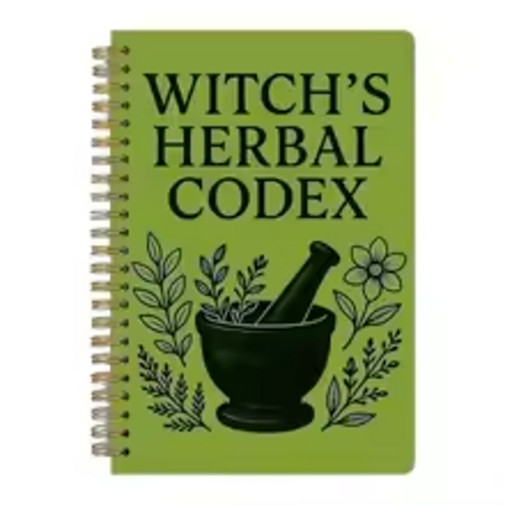 Witch's Herbal Codex - Magical Herb Guide Book Occult Pagan Witchcraft Reference