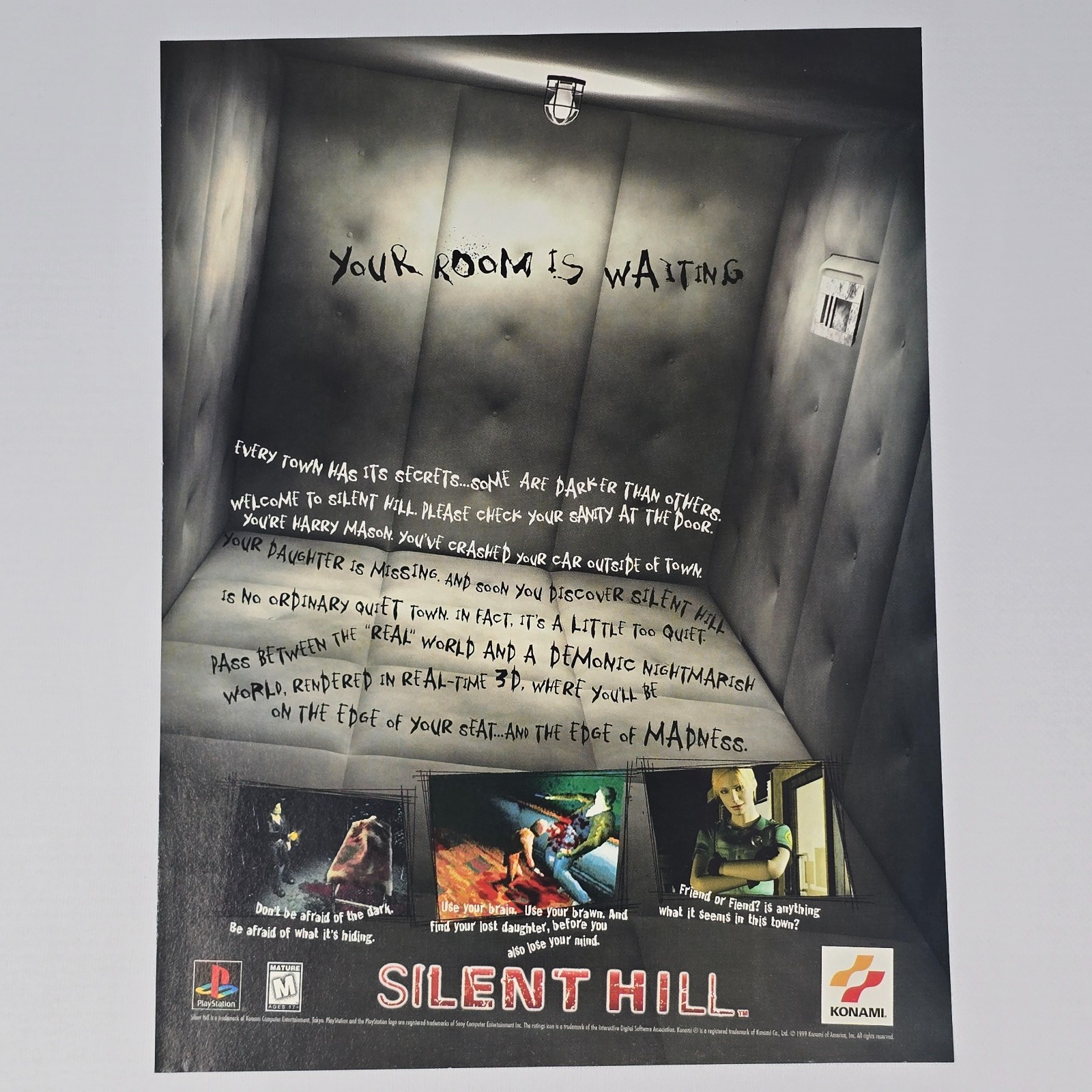Silent Hill PlayStation 1 PS1 Your Room Print Ad/Poster Promo Art