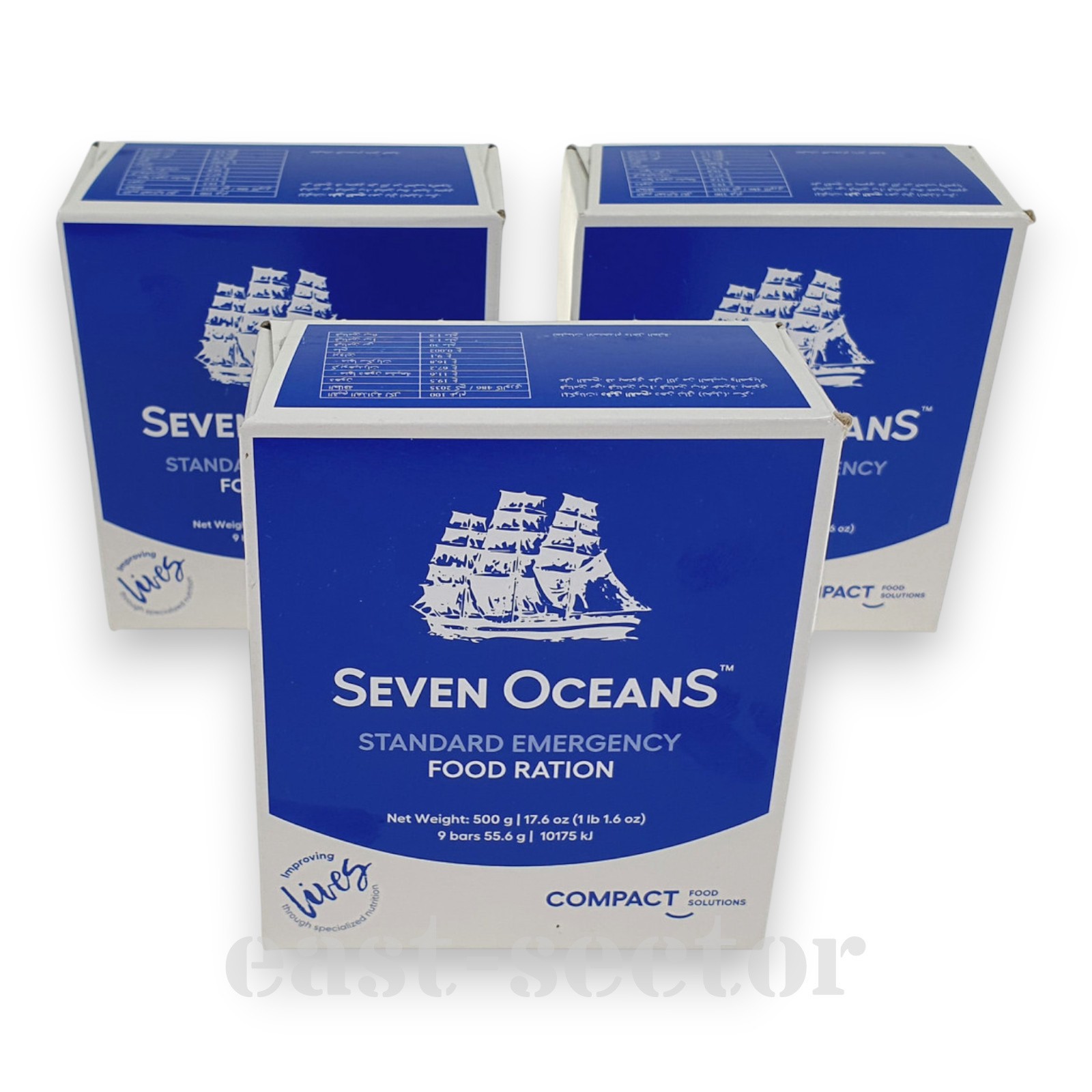 Seven Oceans HALAL 3-Pack 500g Emergency Food Ration Meal NATO Survival MRE Bars Seven Oceans HALAL 3-Pack 500g Emergency Food Ration Meal NATO Survival MRE Bars