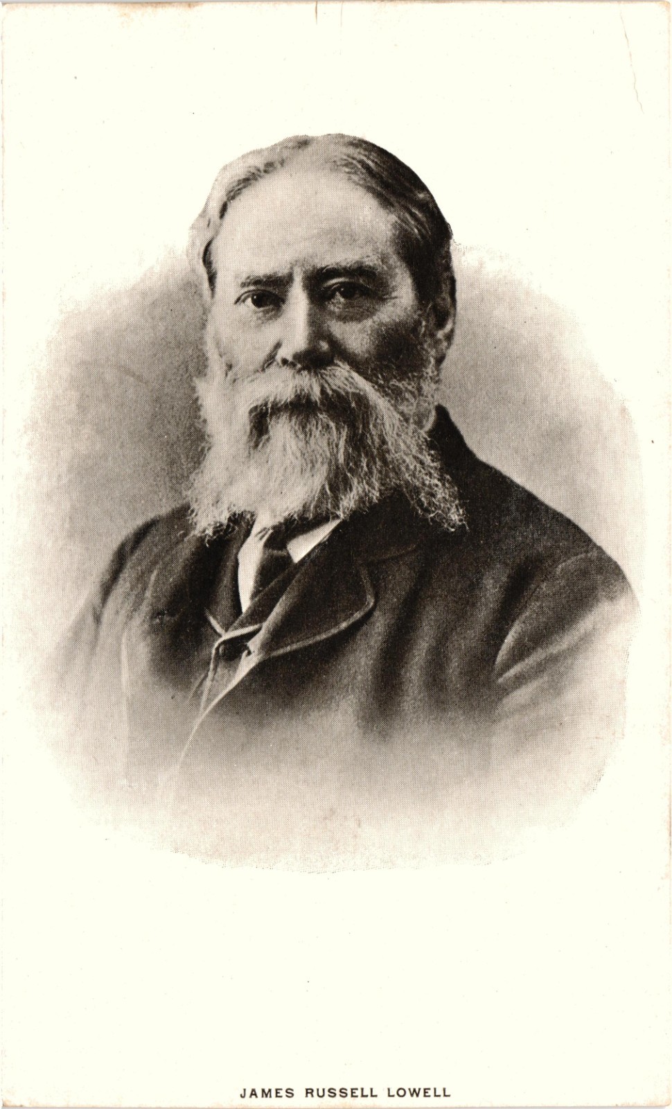 James Russell Lowell Portrait Postcard Unposted