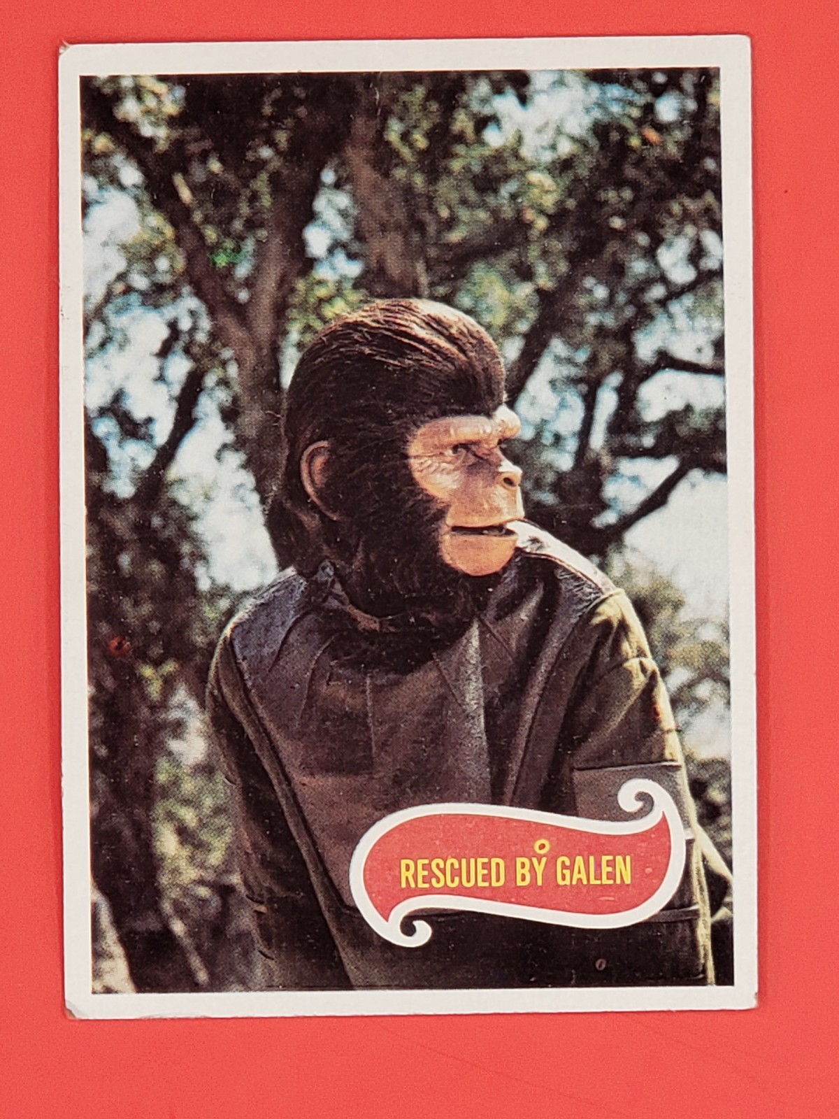 1967 Topps Planet of the Apes card #46 Rescued by Galen