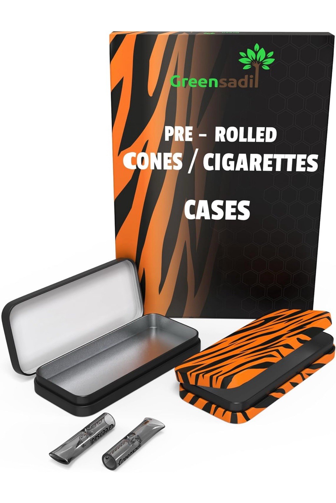 New 2X Greensadi Pre-rolled Cones Cigarettes Cases