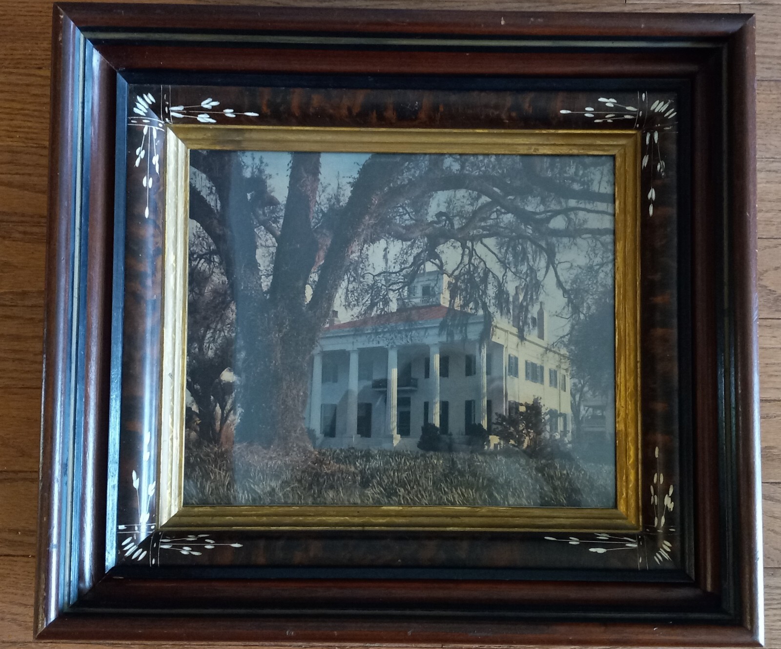 Antique 19th c Eastlake Victorian Aesthetic Movement Deep Well Etched Frame Antique 19th c Eastlake Victorian Aesthetic Movement Deep Well Etched Frame