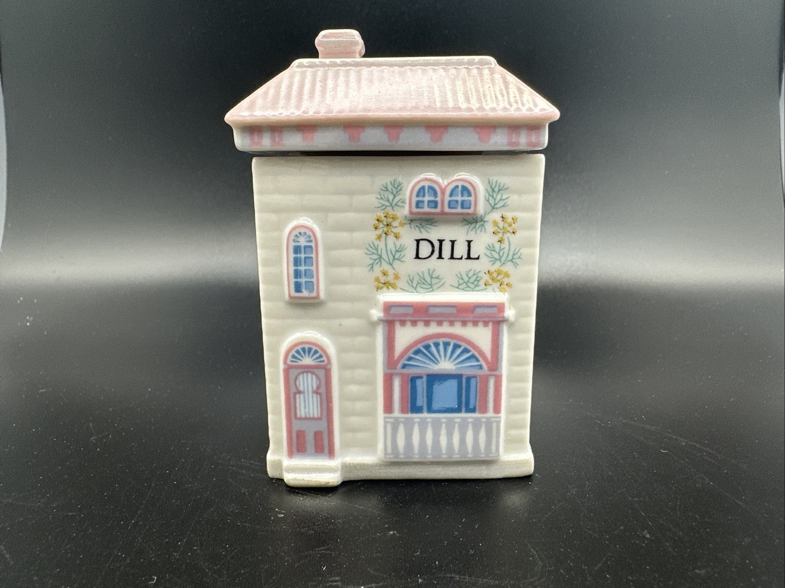 Vintage 1989 The Lenox Spice Village Jar DILL