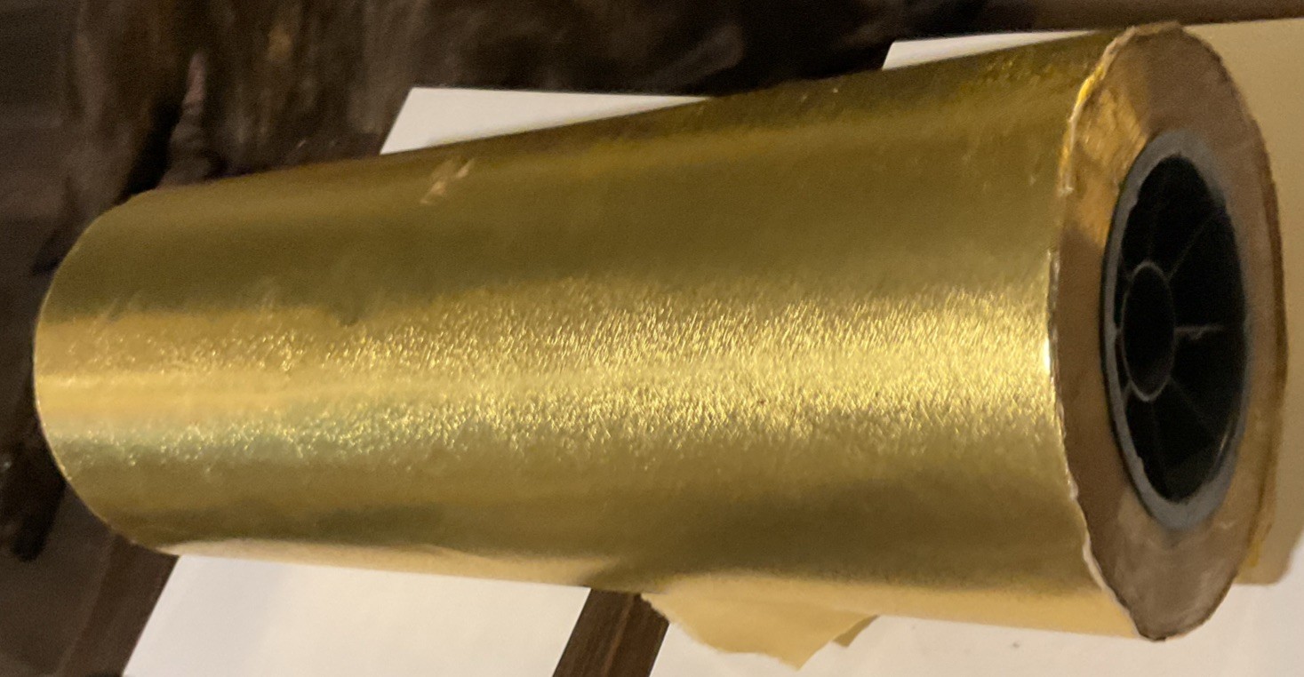 Vintage Gold Wrapping Paper from Department Store large roll