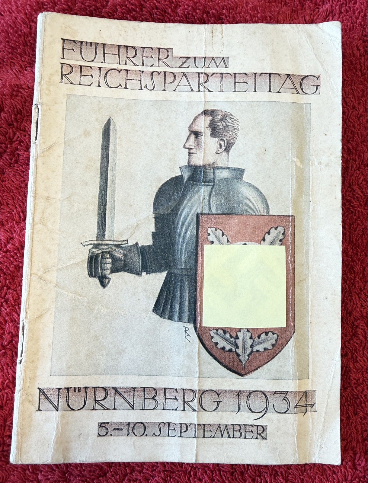 Fuhrer zum Reichsparteitag = Guide to the Reich Party Rally Nurnberg 1934 Fuhrer zum Reichsparteitag = Guide to the Reich Party Rally Nurnberg 1934
