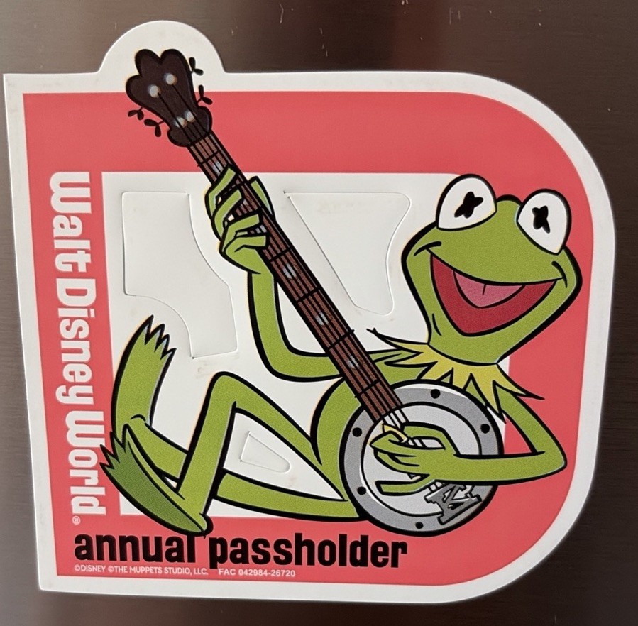 Walt Disney World Annual Passholder Magnet | 2026 Kermit the Frog Authentic WDW Walt Disney World Annual Passholder Magnet | 2026 Kermit the Frog Authentic WDW
