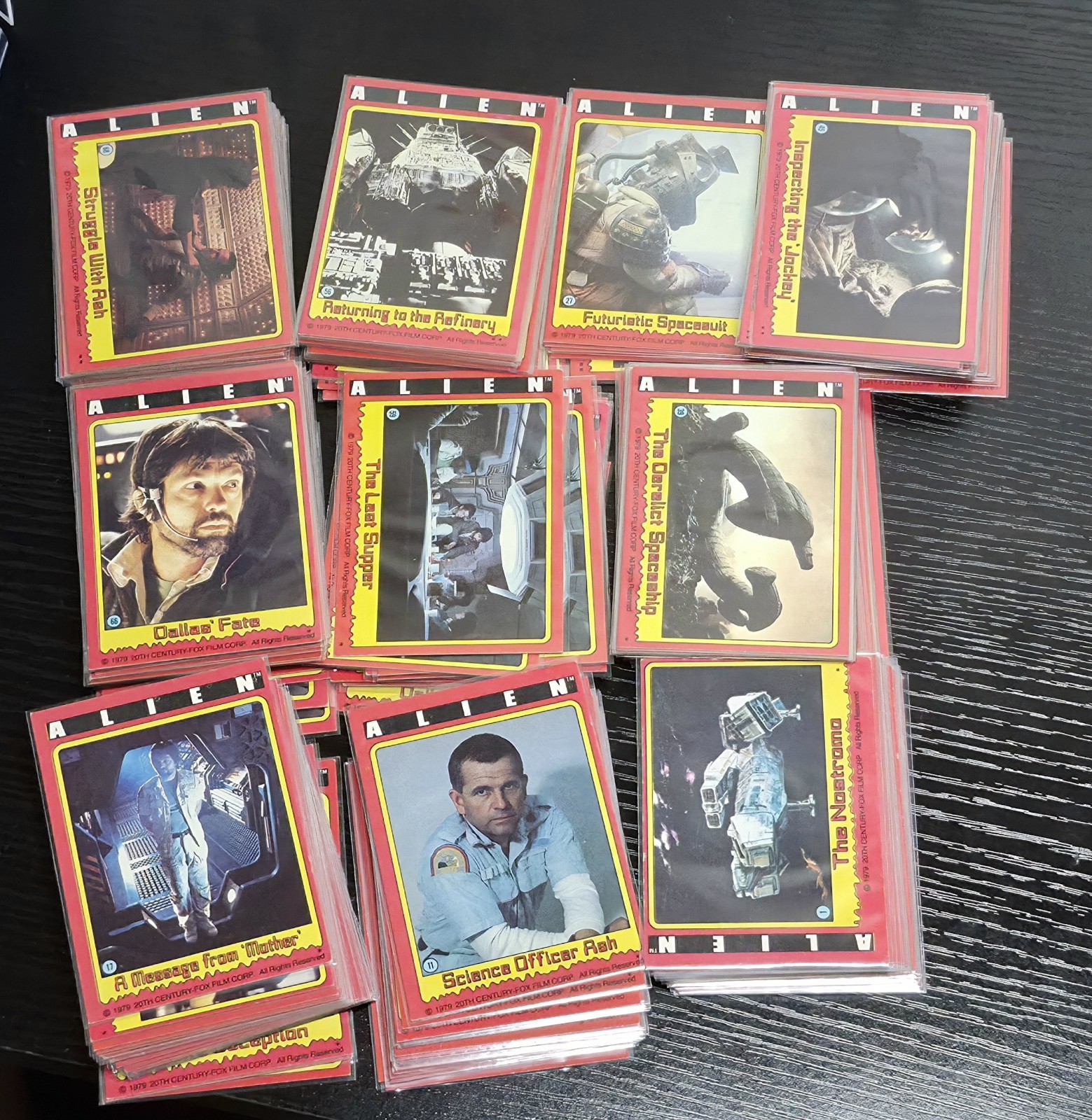 1979 Topps ALIEN Trading Cards, Lot of 180+ Cards. Not Complete Set.