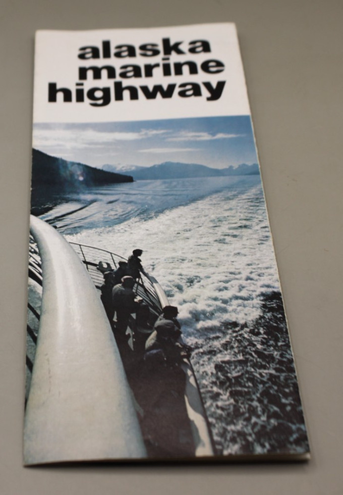 Alaska Marine Highway Map Brochure Vintage Alaska Marine Highway Map Brochure Vintage