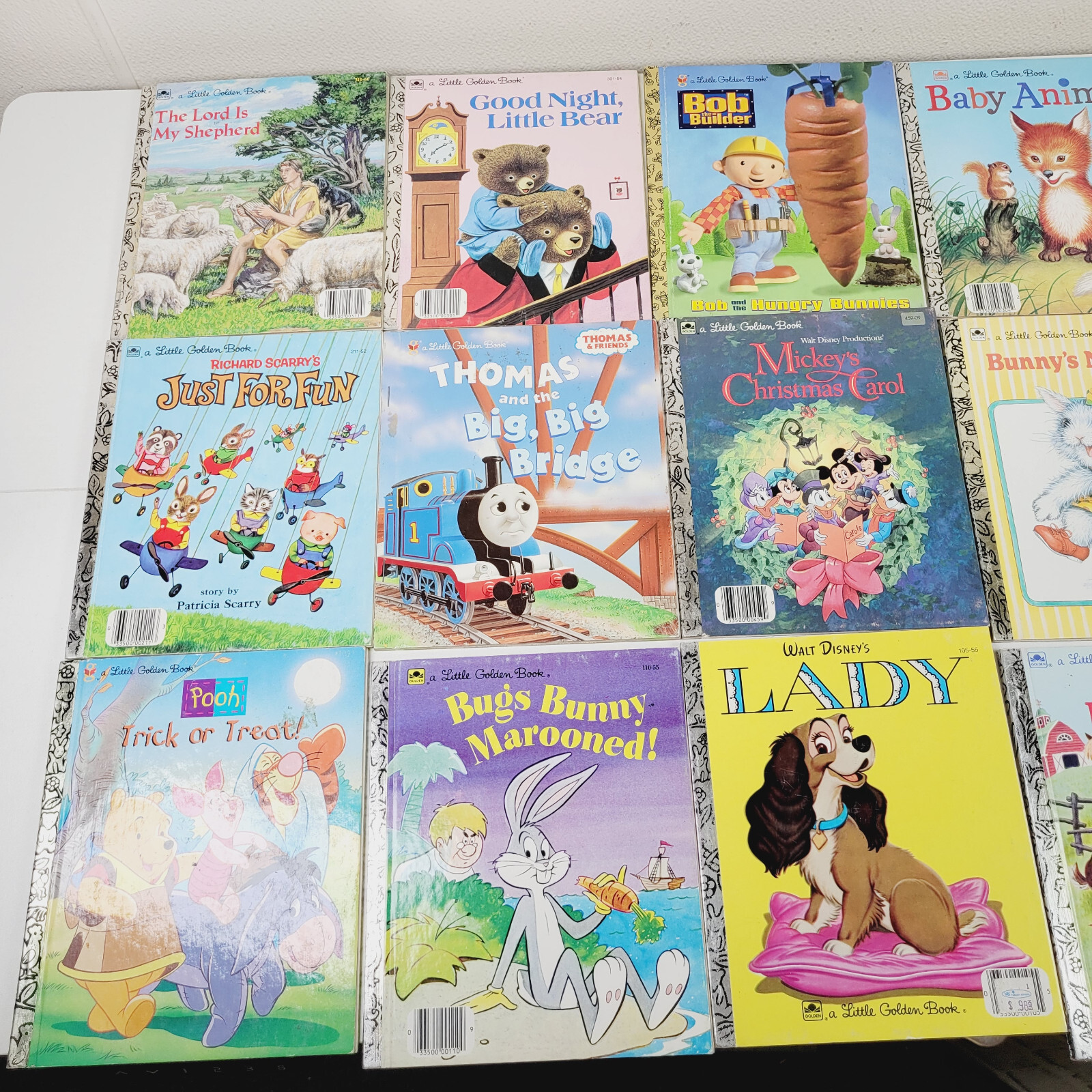 VINTAGE LITTLE GOLDEN BOOKS LOT OF 30 VARIOUS TITLES XMAS 1980-90\'S ERA DISNEY