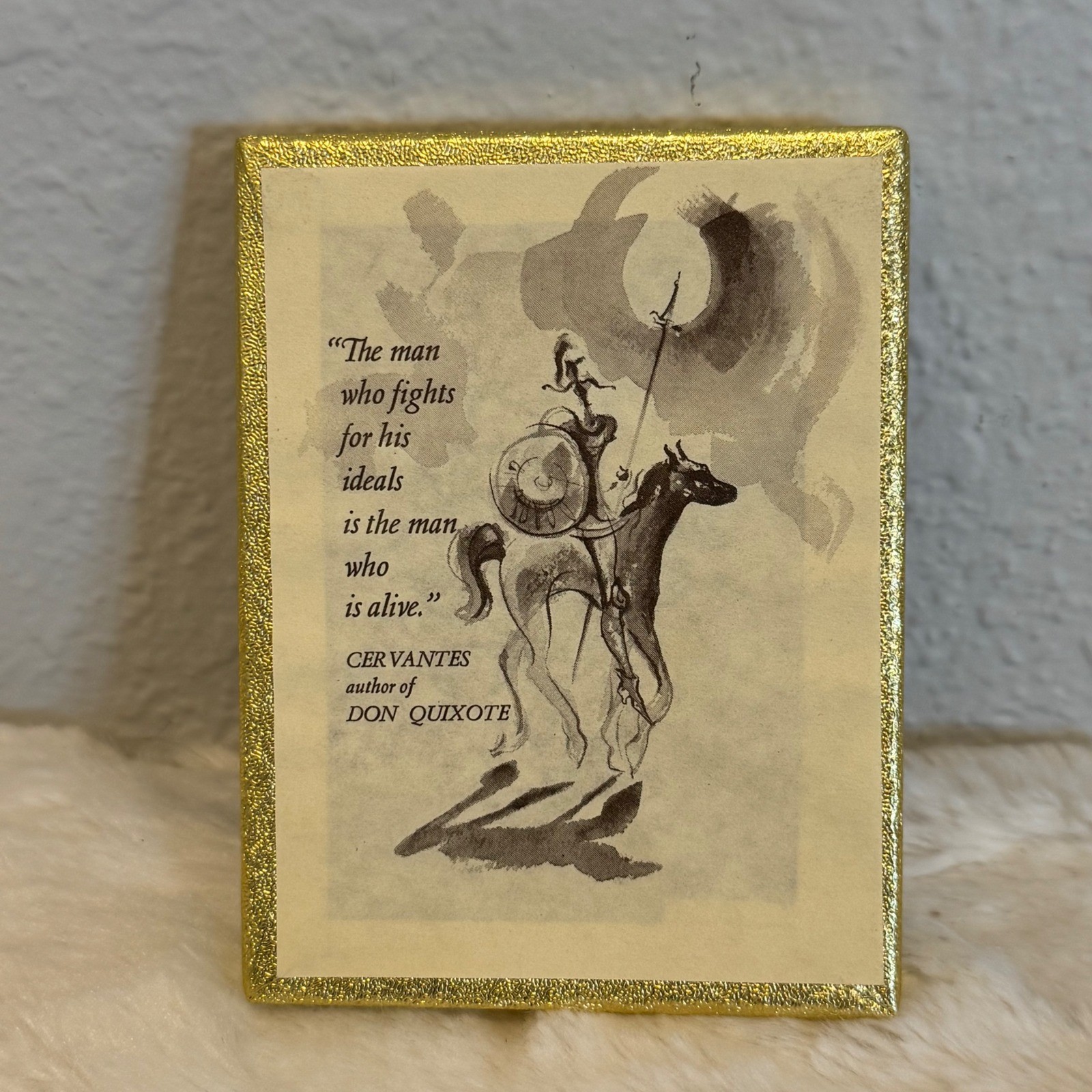 Vintage Antioch Bookplate Company Don Quixote Cervantes Quote Book Labels Boxed Vintage Antioch Bookplate Company Don Quixote Cervantes Quote Book Labels Boxed