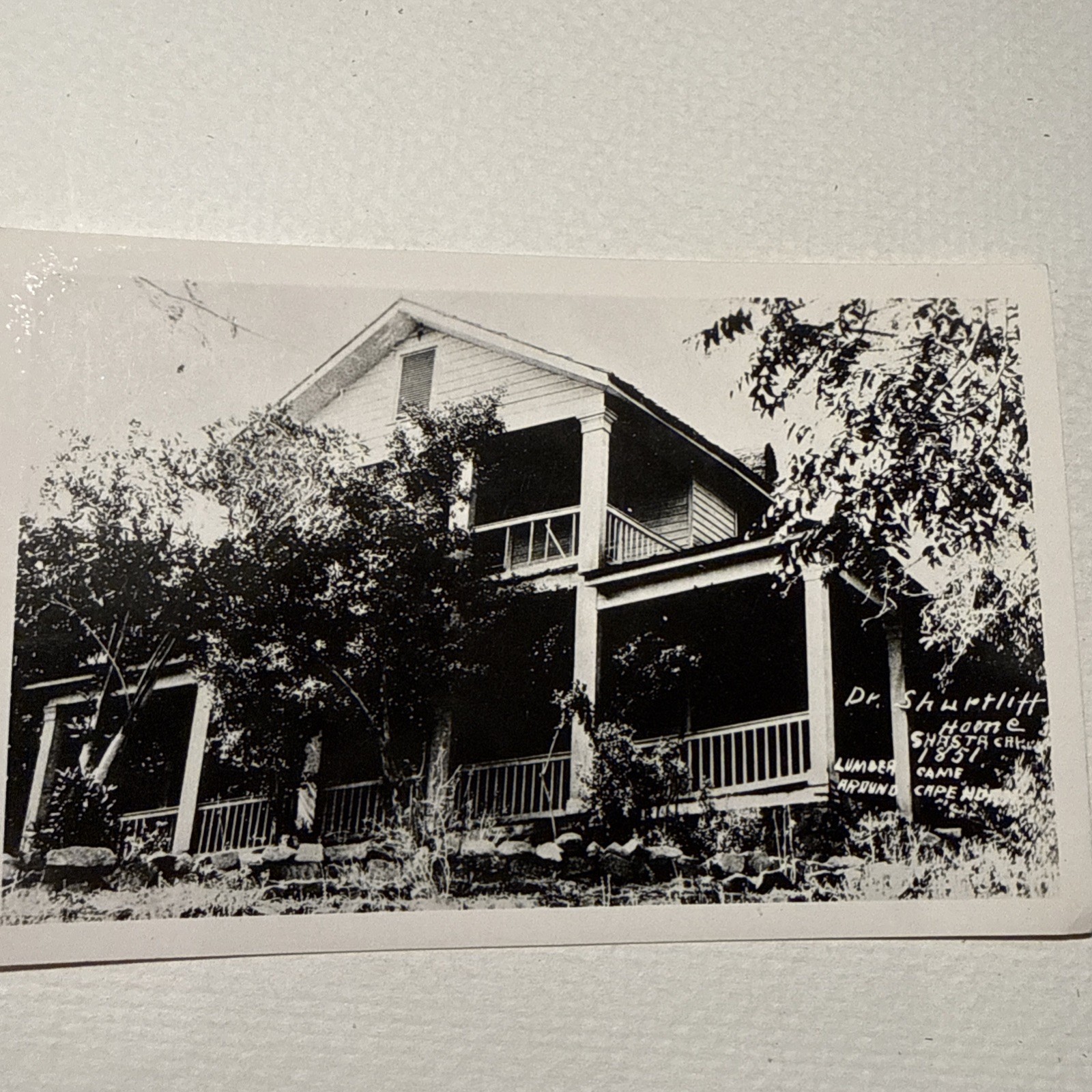 Vintage Real Photo Postcard RPPC Old Shasta California Mining Ghost Town