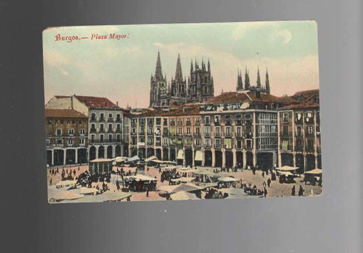 Postcard Plaza Mayor Cathedral Burgos Spain, Unposted, unused Postcard Plaza Mayor Cathedral Burgos Spain, Unposted, unused