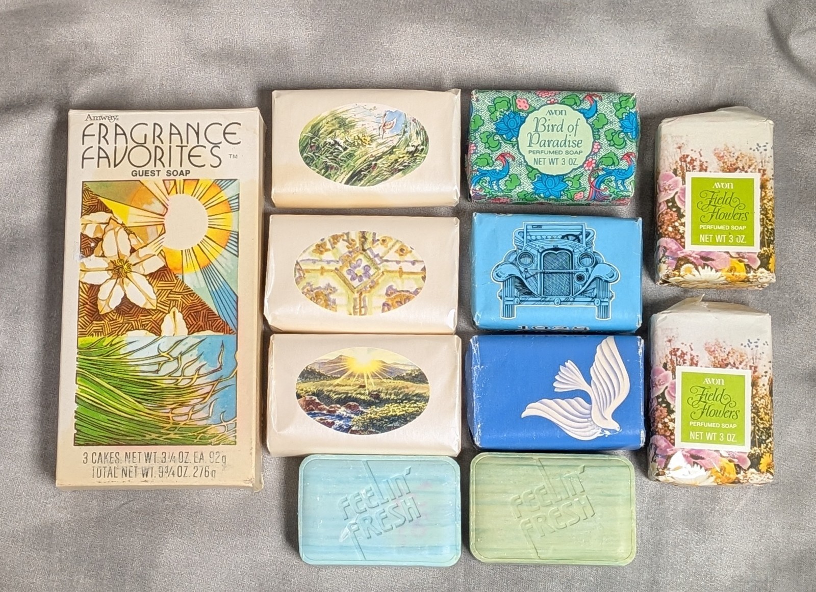 Vtg Avon Amway Perfumed Guest Bar Soap Prop Lot of 10 Feelin Fresh Flowers Vtg Avon Amway Perfumed Guest Bar Soap Prop Lot of 10 Feelin Fresh Flowers