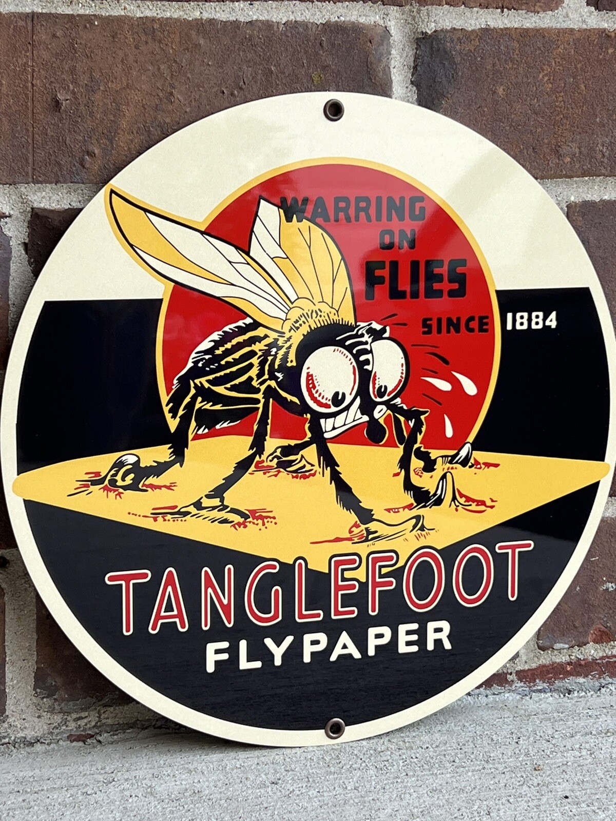 Tanglefoot Flypaper Hi Gloss Aluminum Vintage Style sign Tanglefoot Flypaper Hi Gloss Aluminum Vintage Style sign