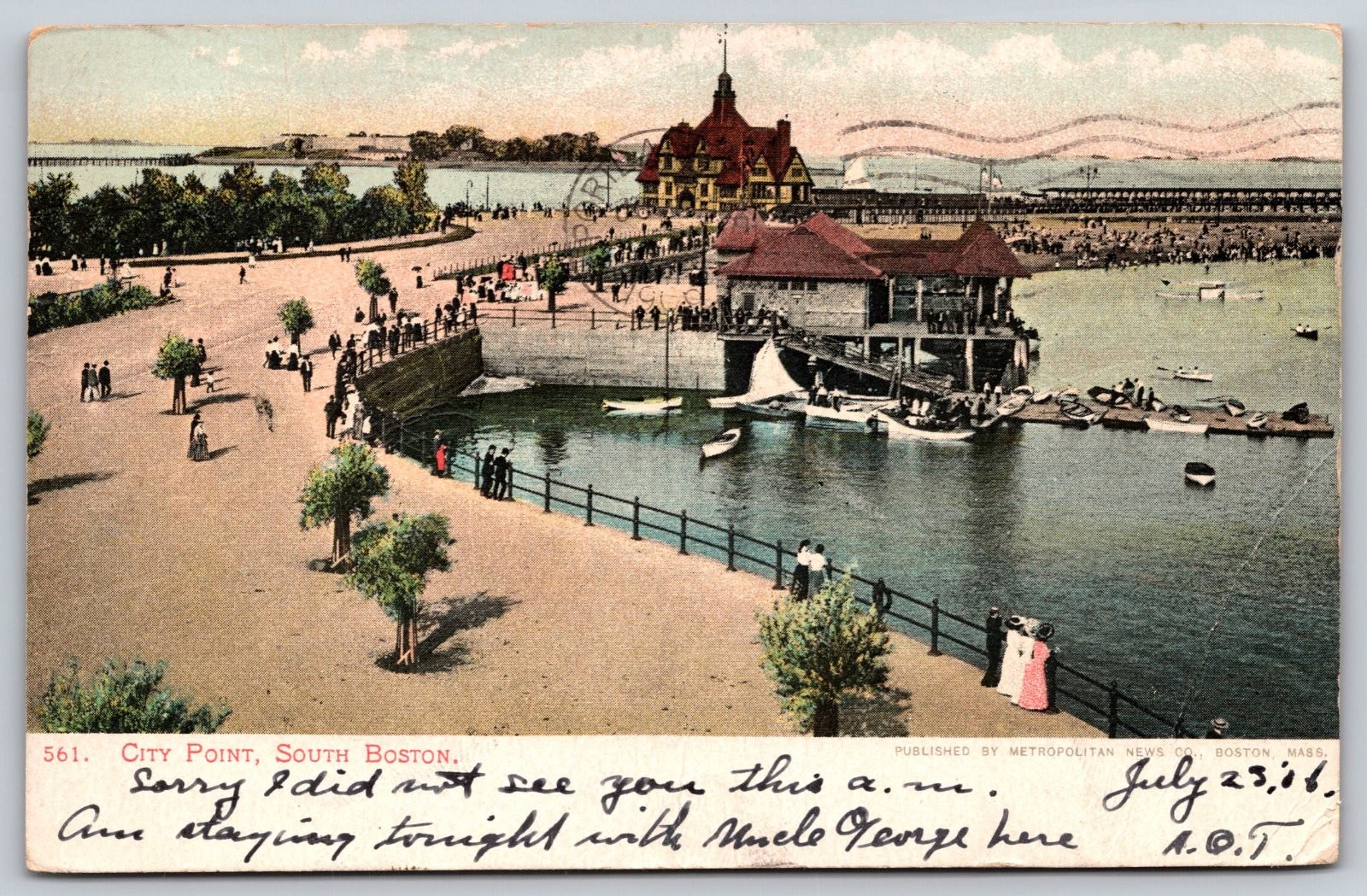City Point South Boston Massachusetts Postcard PC279
