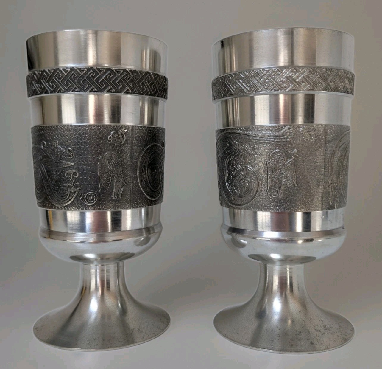 Mullingar Pewter Celtic Goblet Book of Kells Finest Grade Pewter 6” x 3 Mullingar Pewter Celtic Goblet Book of Kells Finest Grade Pewter 6” x 3