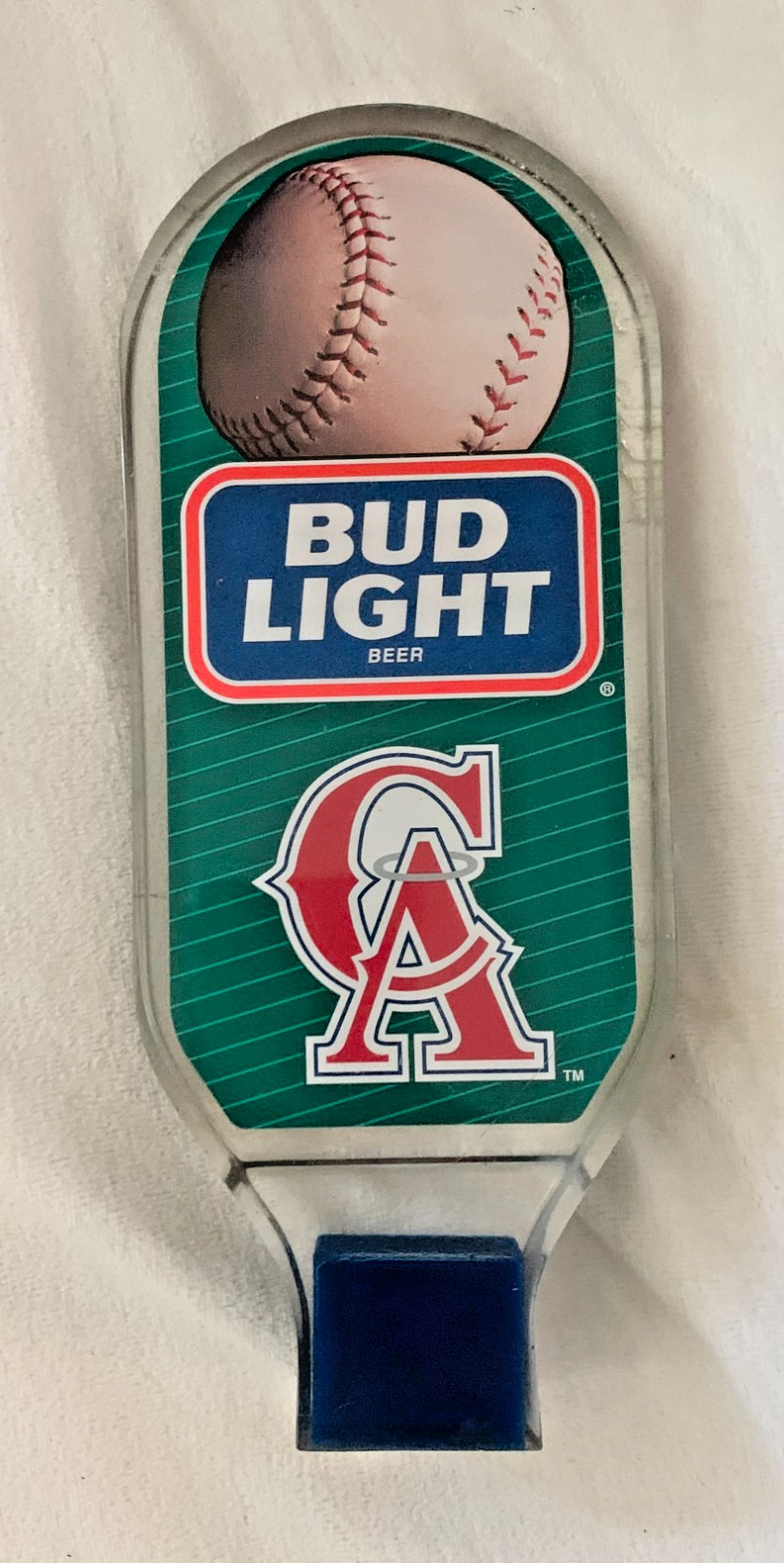 California Angels MLB Baseball Beer Tap Handle Big A - Rare Vintage Bud Light