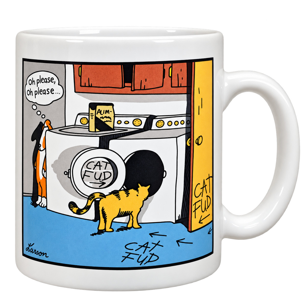Vintage 1986 The Far Side Cat Fud Mug Gary Larson Cat Dog Cartoon Coffee Cup Vintage 1986 The Far Side Cat Fud Mug Gary Larson Cat Dog Cartoon Coffee Cup