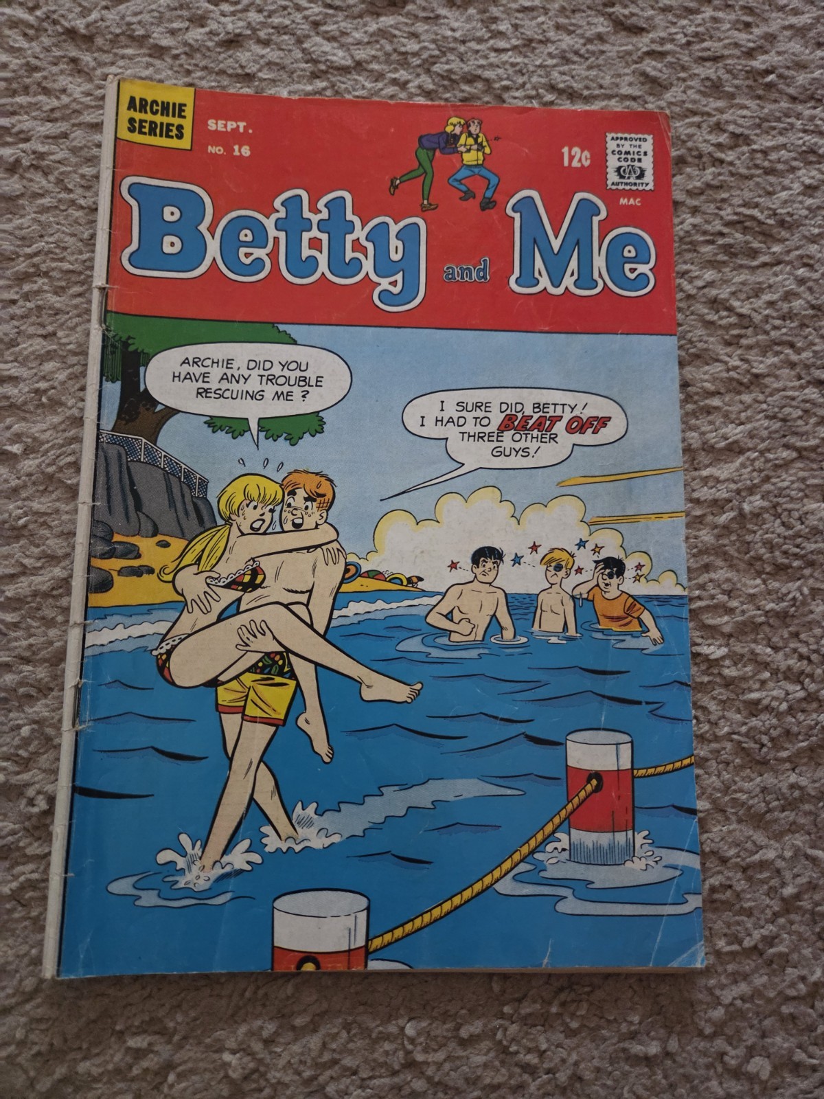 Vintage 1968 Betty And Me Comic Book #16