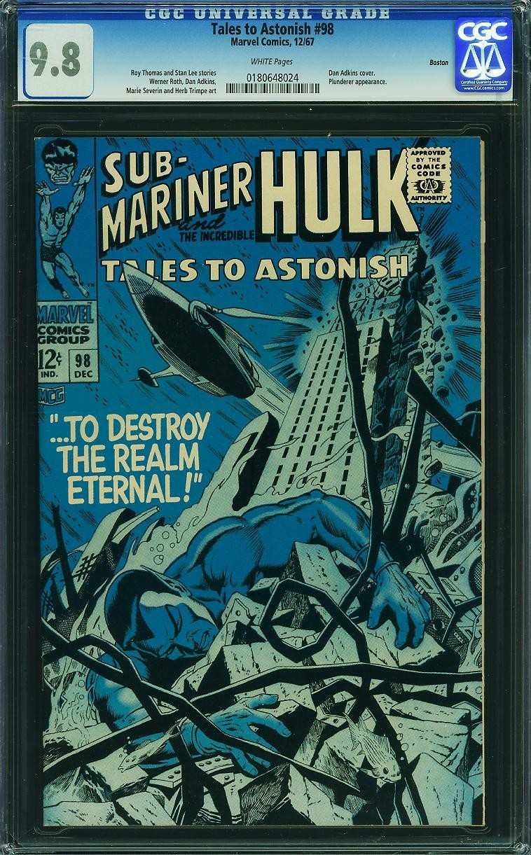Tales To Astonish #98 CGC 9.8 Boston Pedigree