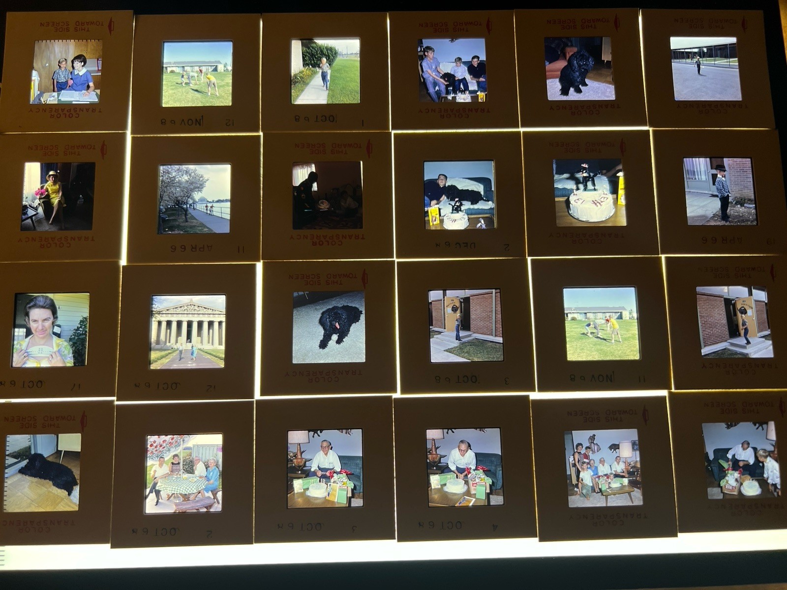 272 Vintage Photo Slides - 1966-1969 Fort Cambell Army Family 60s Fashion SL2