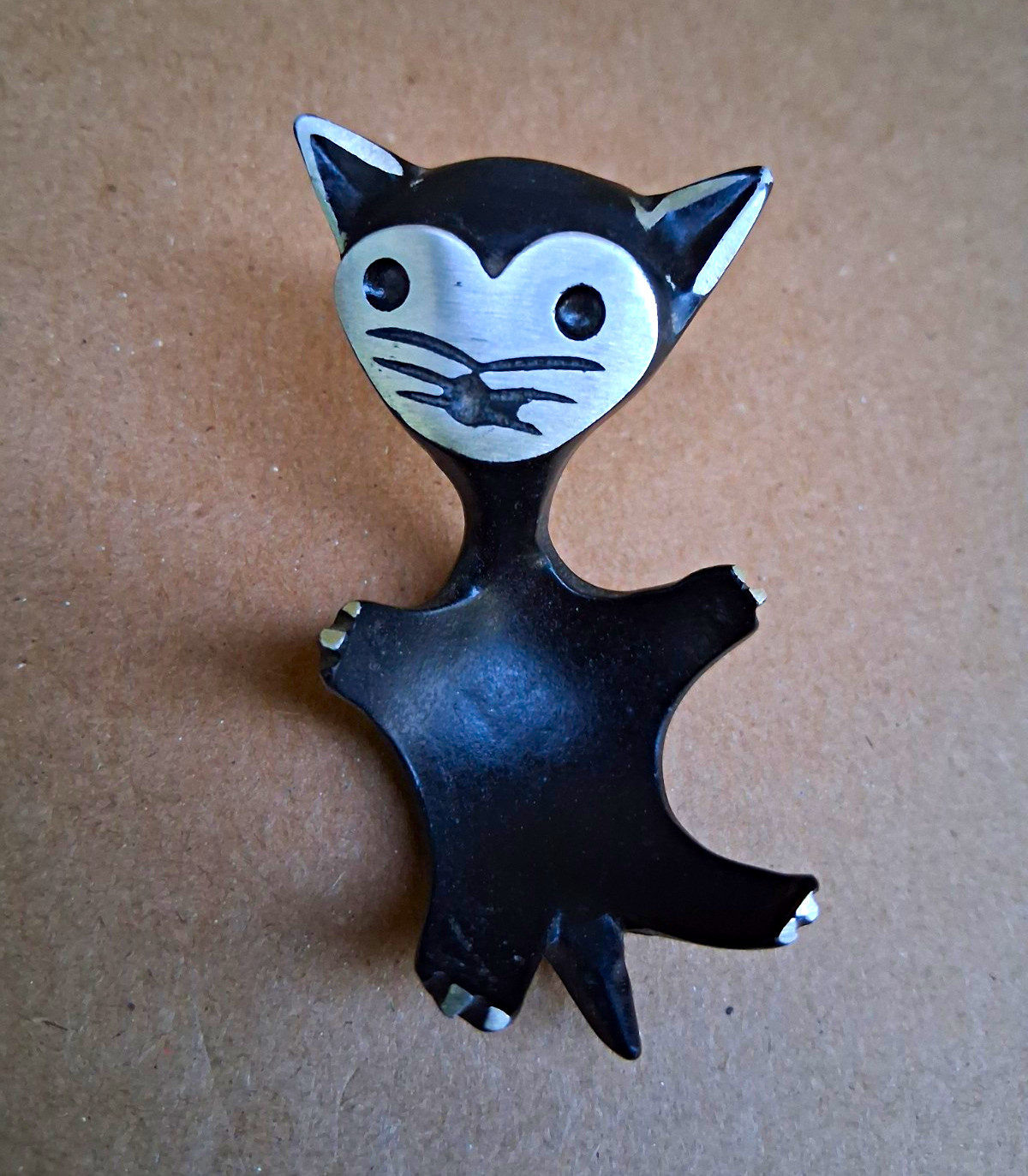 Vintage Black Cat Incense Burner 3\