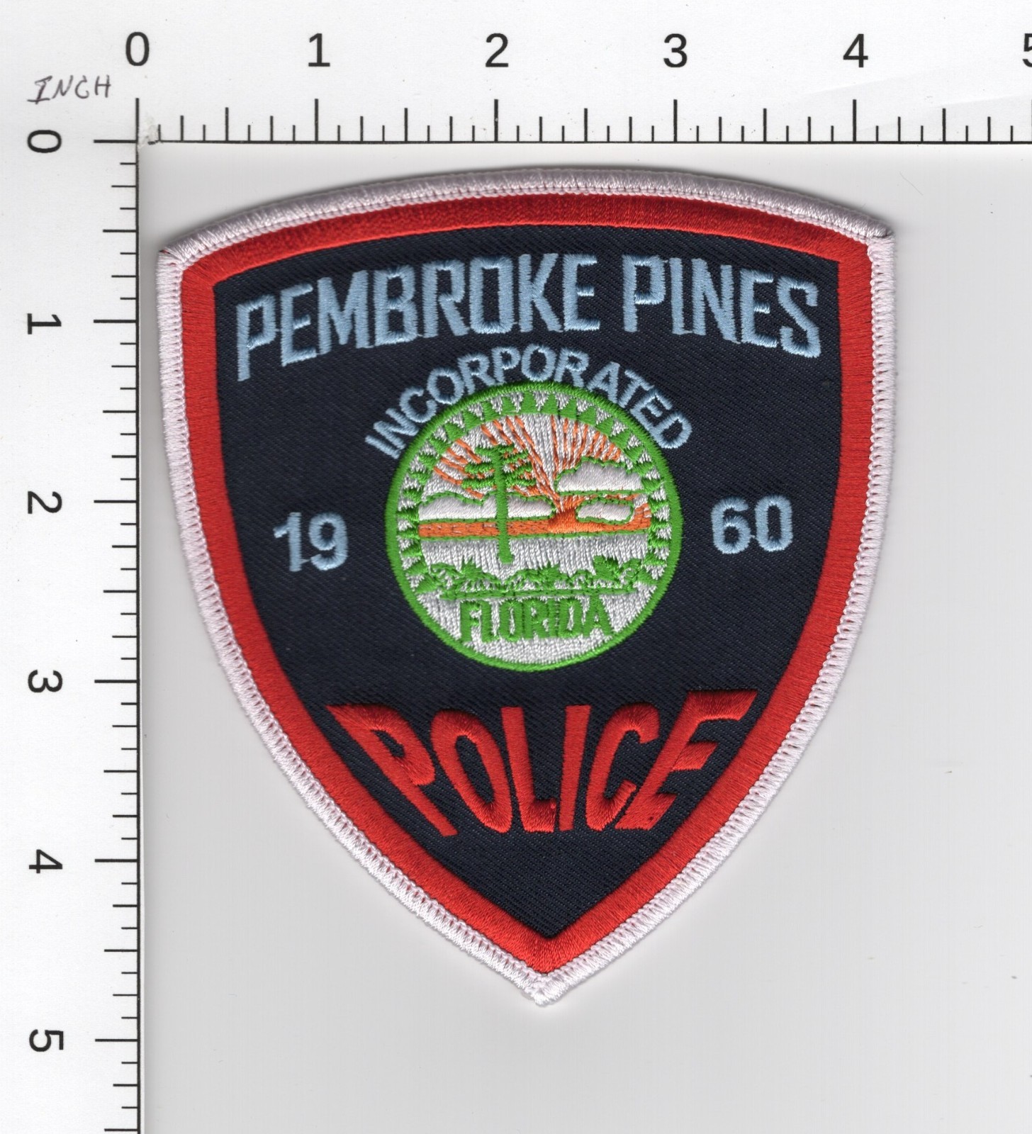 PEMBROKE PINES ^^ FLORIDA -- updated issue 👀 COLLECTIBLE POLICE PATCH