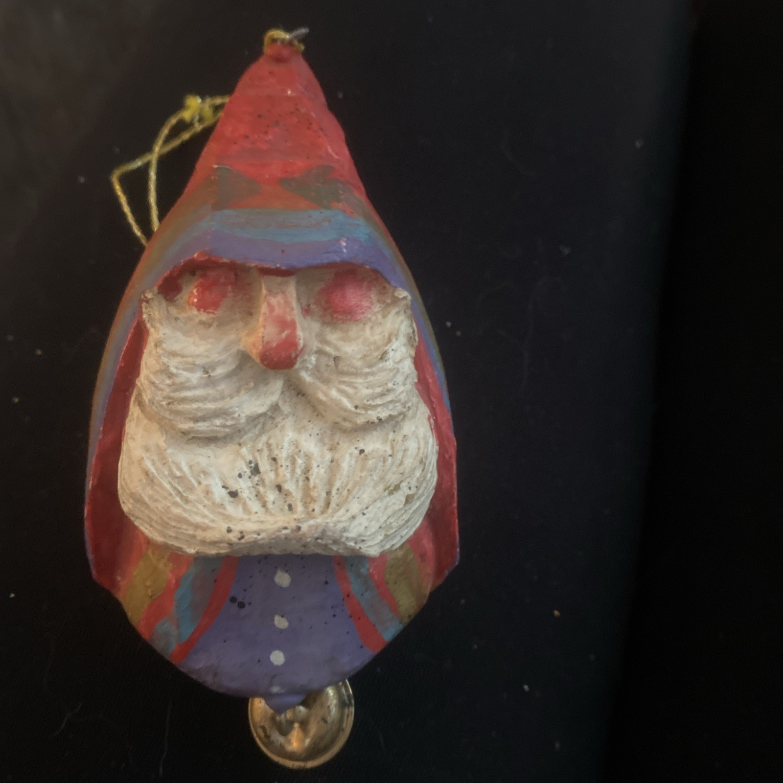 NOS VTG 1991 HOUSE OF HATTEN DENISE CALLA CHRISTMAS ORNAMENT ELF SANTA BELL