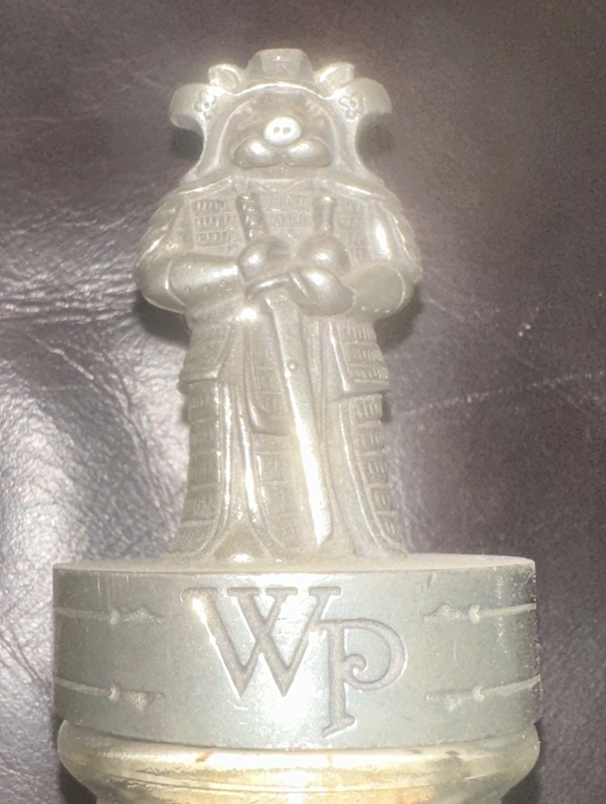 WhistlePig Bottle Samurai Scientist collectible Pewter Topper & Farmstock Bottle