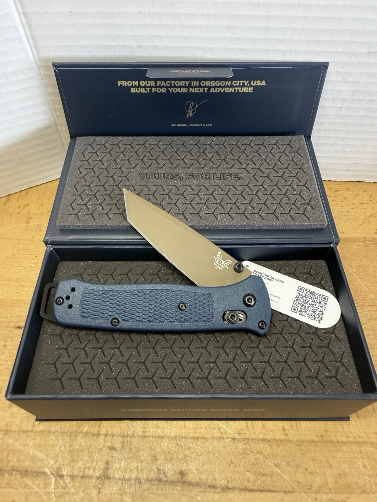 Benchmade 537FE-LE1 Tanto Blade, Made In USA New Limited Edition