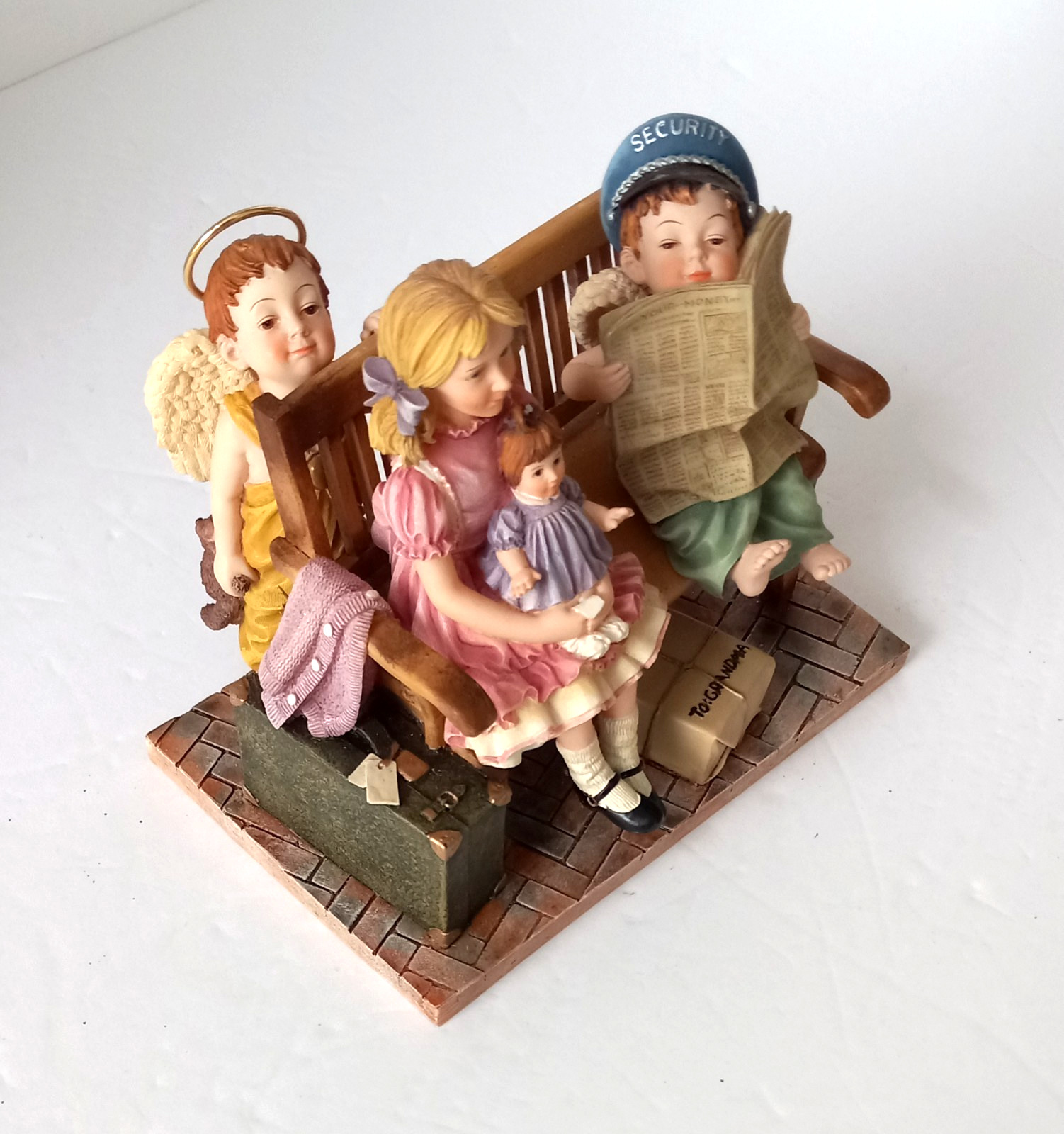 Prayers & Promises 'Never Alone' Figurine' Vintage 2002 Bill Stross Demdaco
