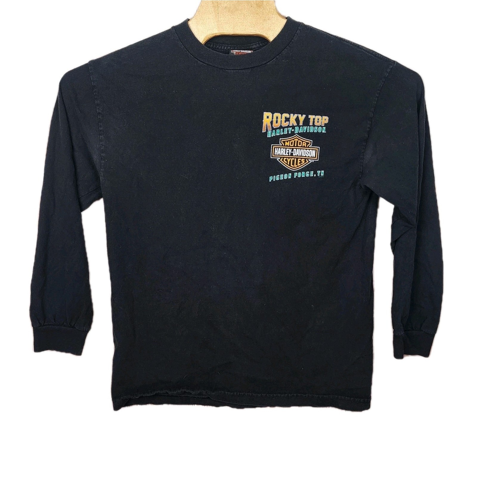 Harley-Davidson Women\'s Black Long Sleeve Shirt Size Medium M Harley-Davidson Women\'s Black Long Sleeve Shirt Size Medium M