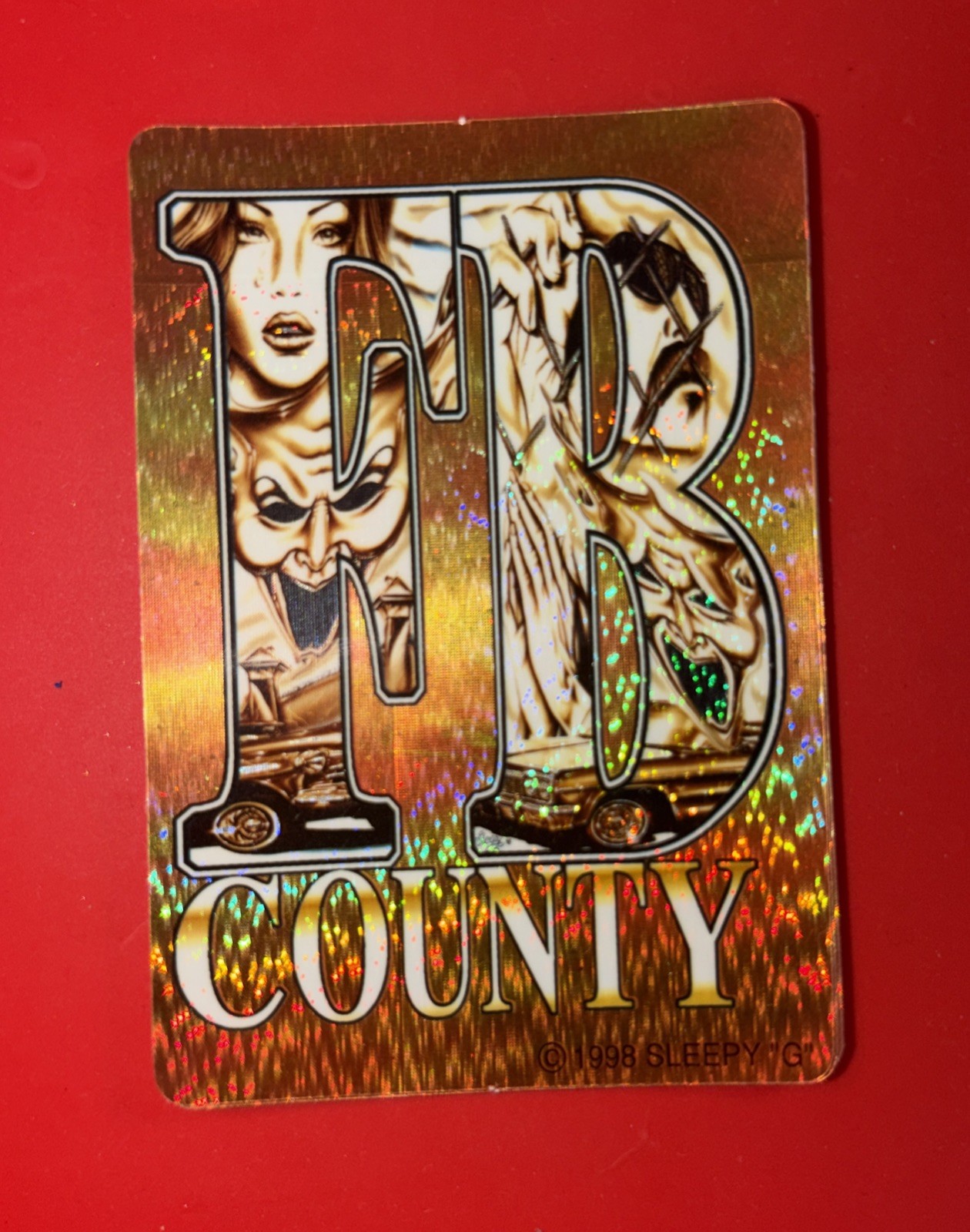 Sleepy G Sticker Vintage 1998 FB County